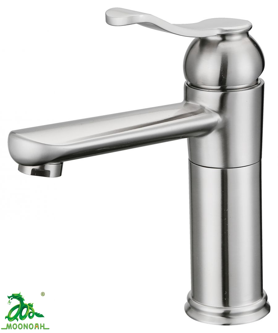 Vòi rửa lavabo nóng lạnh inox 304 Moonoah MN-016