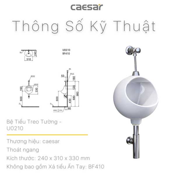 Tiểu Nam Treo Tường Caesar U0210