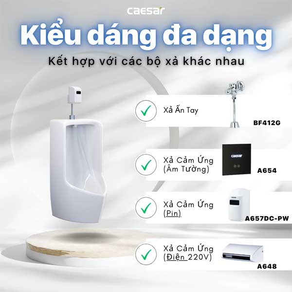 Bệ Tiểu Nam Treo Tường Caesar U0282