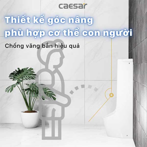 Bộ Tiểu Nam Tự Động Cảm Ứng Đặt Sàn Caesar UA0284