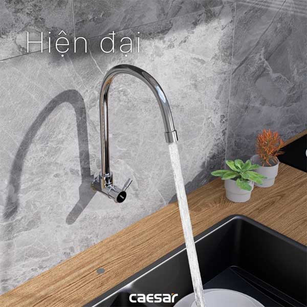 Vòi Rửa Bát Lạnh Gắn Tường Caesar K036C