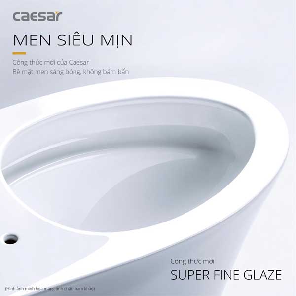 Bồn Cầu Hai Khối Nắp Êm Caesar CD1341