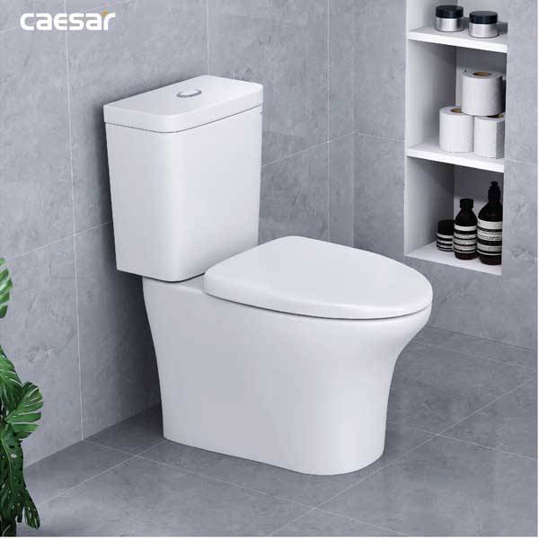 Bồn Cầu Hai Khối Nắp Êm Caesar CD1341