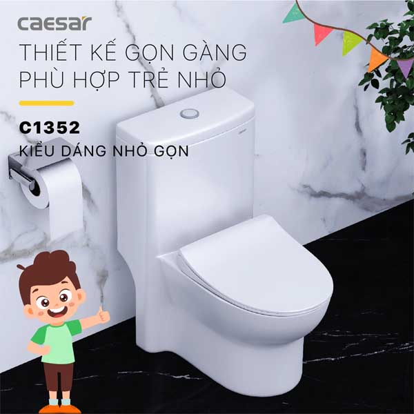 Bồn Cầu Trẻ Em Liền Khối Caesar C1352