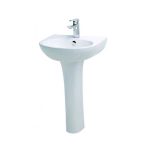 Chậu Rửa Lavabo Chân Đứng Caesar L2152+P2445