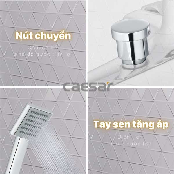 Vòi Sen Tắm Nóng Lạnh Caesar S403C