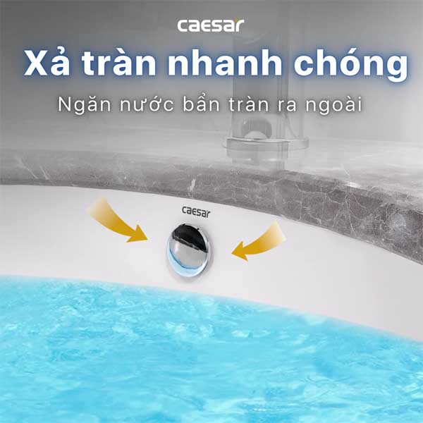 Chậu rửa Lavabô âm bàn đá Caesar L5115