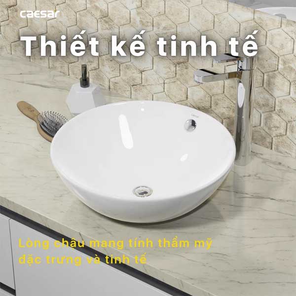Chậu rửa mặt Lavabo đặt bàn Caesar L5215