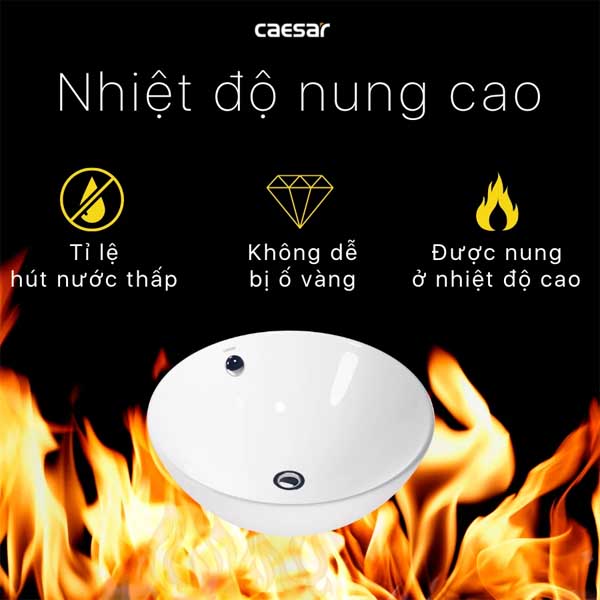 Chậu rửa mặt Lavabo đặt bàn Caesar L5215
