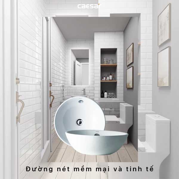 Chậu rửa mặt Lavabo đặt bàn Caesar L5215