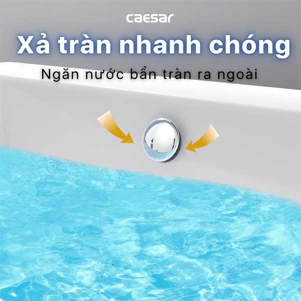 Chậu rửa Lavabo đặt bàn chữ nhật Caesar LF5236