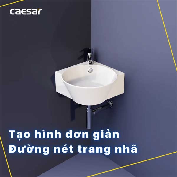 Chậu Rửa Lavabo Treo Góc  Caesar LF5238