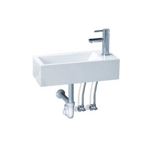 Chậu Rửa Mặt Lavabo Treo Tường ,Đặt bàn CAESAR LF5239S Vòi Phải