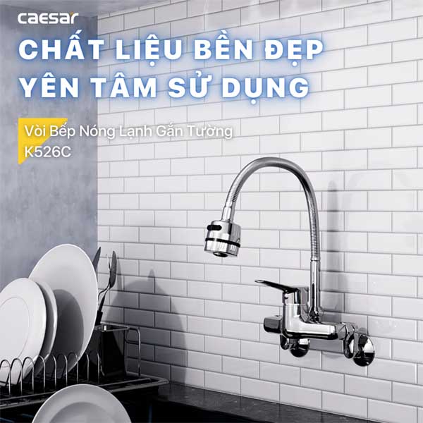 Vòi Rửa Bát Nóng Lạnh Caesar K526C