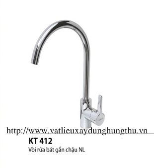 Vòi rửa bát Kitaco KT412 gắn chậu nóng lạnh