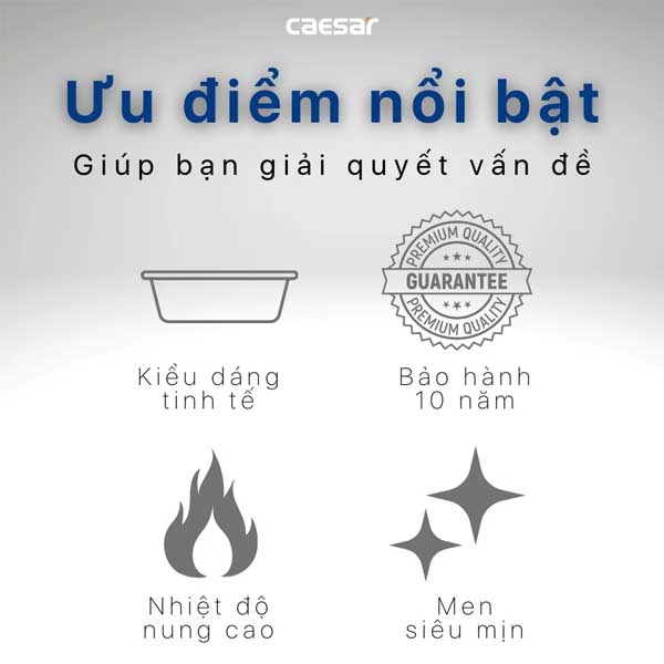 Chậu rửa Lavabo đặt bàn nắp sứ Caesar LF5258