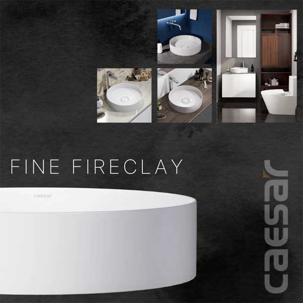 Chậu rửa Lavabo đặt bàn nắp sứ Caesar LF5258