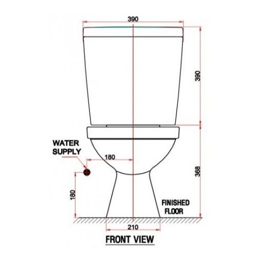 Thông số kỹ thuật Bàn cầu hai khối American VF-2397