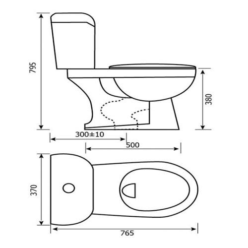 Bệt két rời HC V10 (xả gạt/ 1 nhấn/ 2 nhấn)