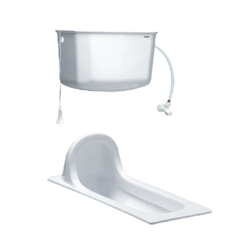 Xí xổm két treo caesar CS1280 (bàn cầu xổm CS1280)