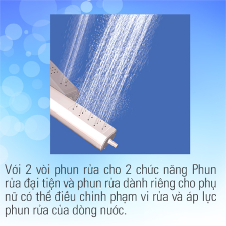 Nắp rửa bồn cầu điện tử Inax CW-KB22AVN