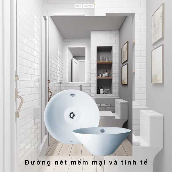 Chậu rửa Lavabo đặt bàn Caesar L5222