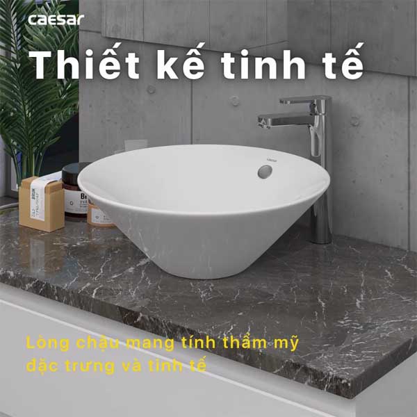 Chậu rửa Lavabo đặt bàn Caesar L5222