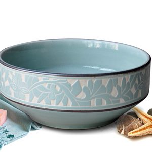 Chậu rửa mặt bằng sứ KanLy SU111