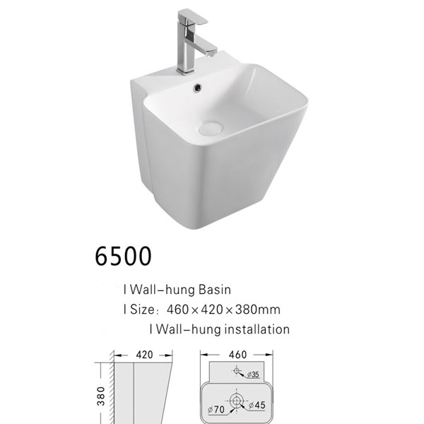 Chậu rửa liền khối Lavabo Kolni 6500