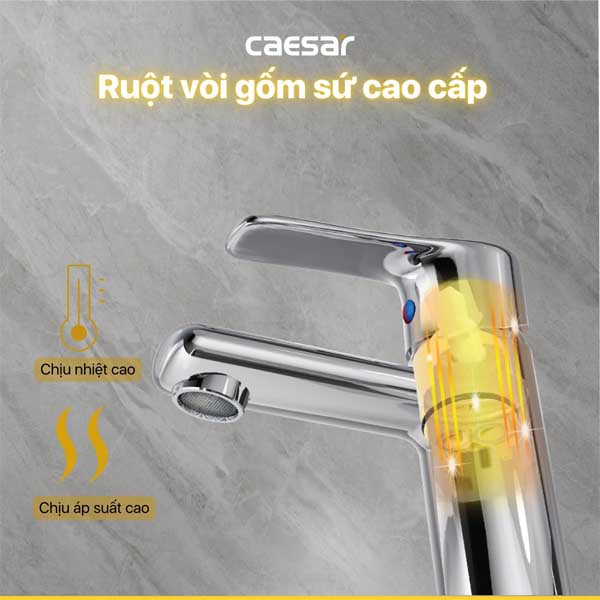 Vòi Rửa Lavabo Nóng Lạnh CAESAR B430CU