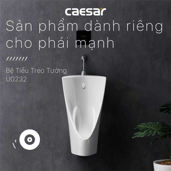 Bệ Tiểu Nam Treo Tường Caesar U0232