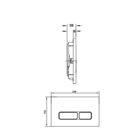 Bản vẽ Nút xả thải Mechanical Hafele 588.73.564