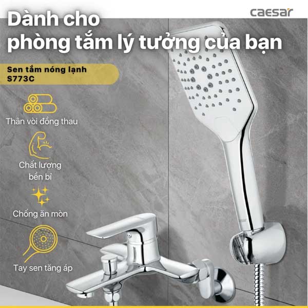Vòi Sen Nóng Lạnh Caesar S773C