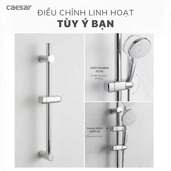 Thanh Trượt Sen Tắm Caesar WG117