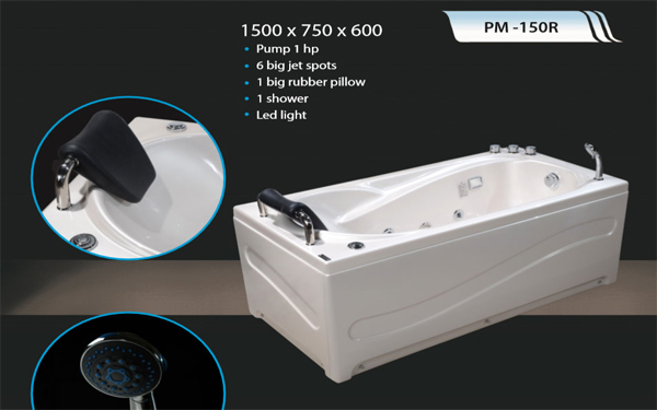 Bồn tắm massage MICIO PM-150R (Ngọc Trai)