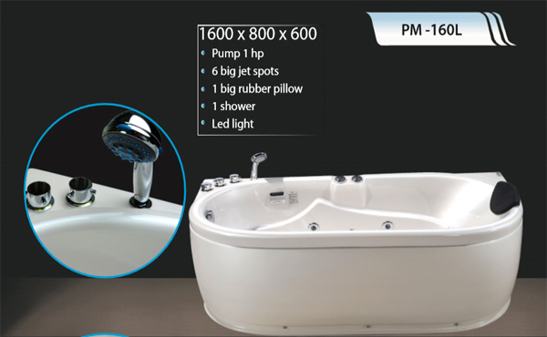 Bồn tắm massage MICIO PM-160L (Ngọc trai)