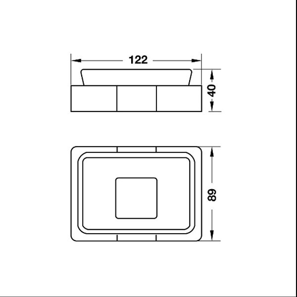 Bản vẽ Đĩa đựng xà phòng InnoGeo-S Hafele 495.80.202