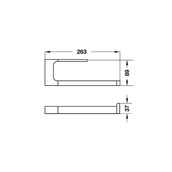 Bản vẽ Vòng treo khăn InnoGeo-S Hafele 495.80.205