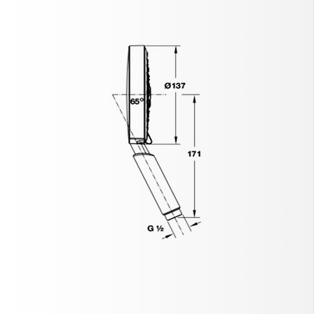 Bản vẽ Tay sen Hafele Hansgrohe Raindance S 589.30.840