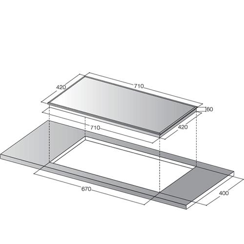 Thông số kỹ thuật Bếp từ đôi LORCA TA 1006C