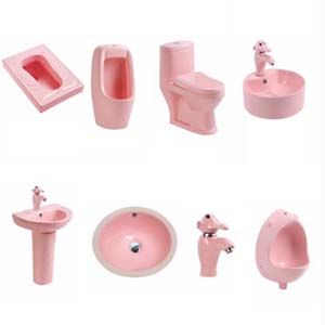 Thiết bị vệ sinh dành cho trẻ mẫu giáo ( màu hồng)