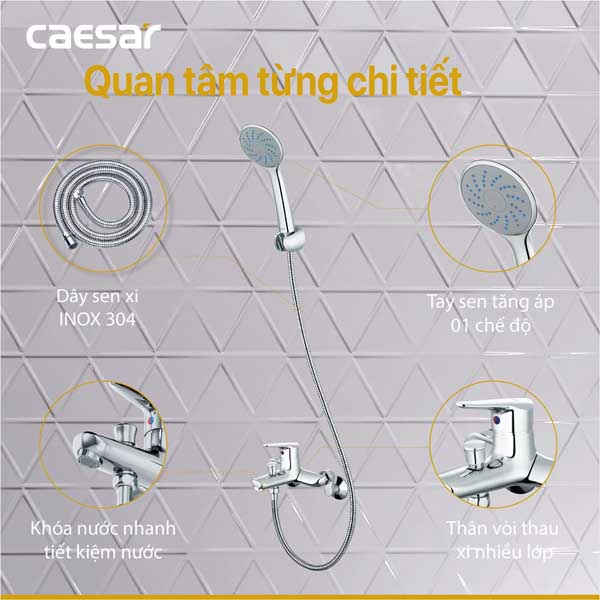 Sen Cây Nóng Lạnh Caesar S123C+BS125