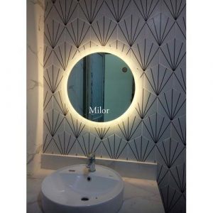 Gương phòng tắm tròn LED 60cm Milor ML005