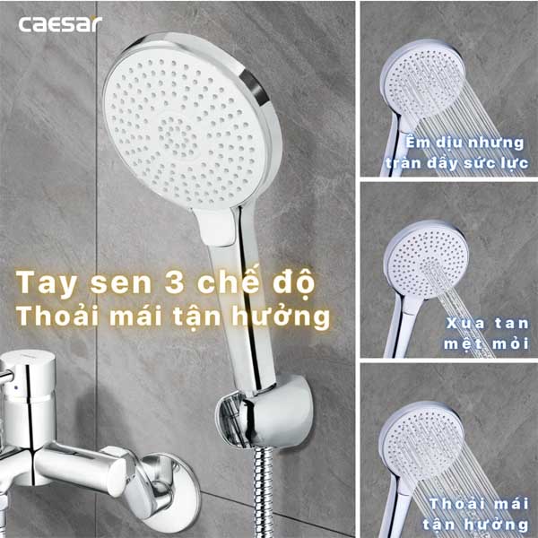 Vòi Sen Tắm Nóng Lạnh Caesar S353C