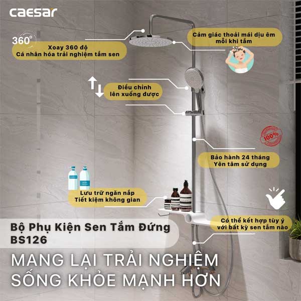 Sen Cây Nóng Lạnh Caesar S360C + BS126
