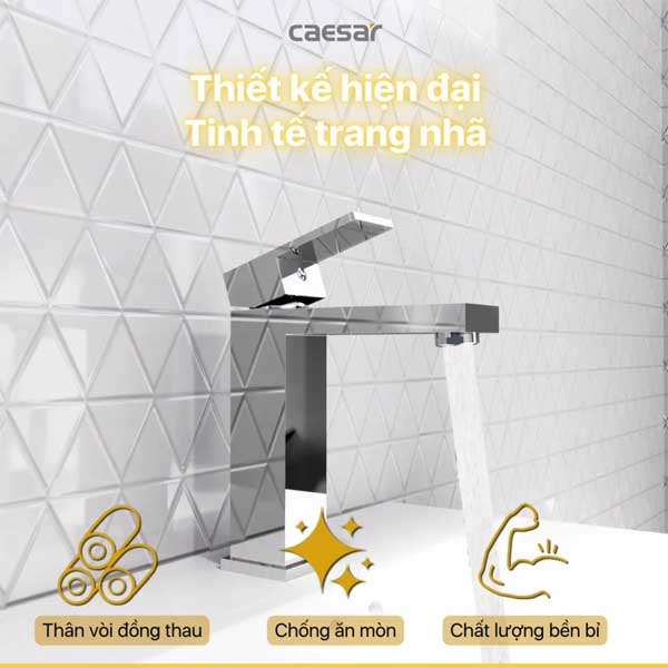 Vòi Rửa Lavabo Nóng Lạnh Caesar B840CU