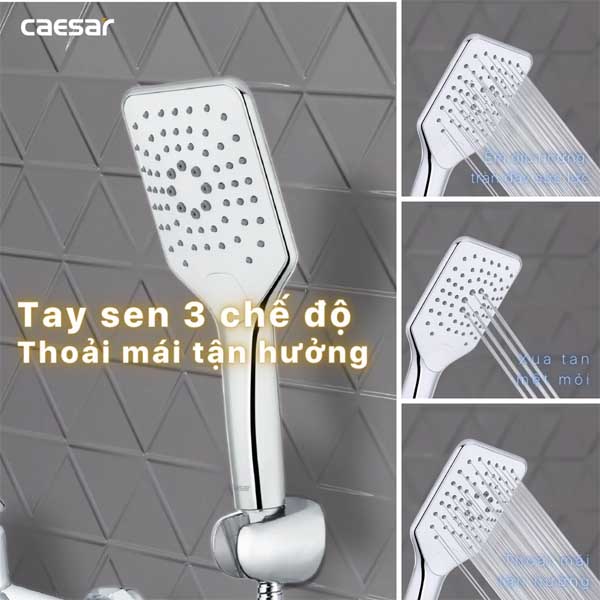 Sen Tắm Nóng Lạnh 3 Chế Độ Caesar S843C