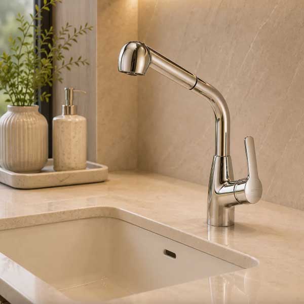 Vòi bếp rút dây nóng lạnh CLASSIC KPU1417