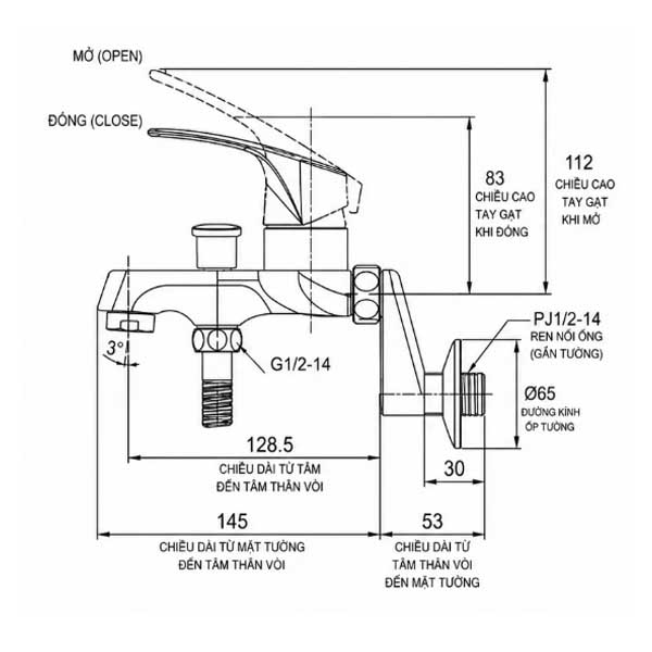 Sen tắm nóng lạnh AMY AM3000