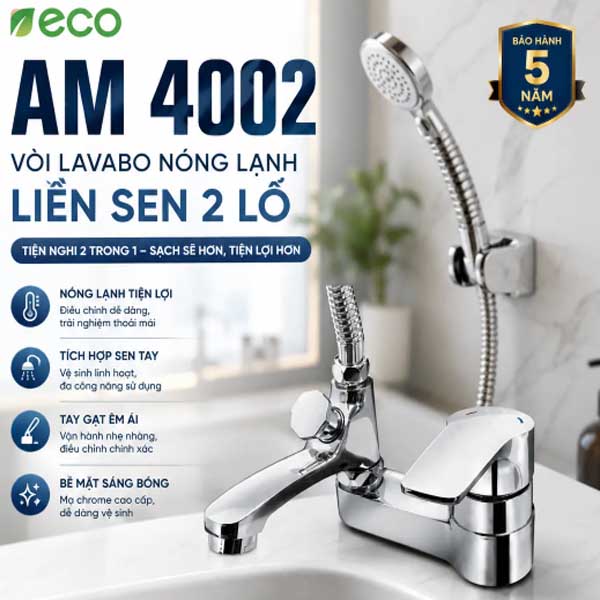 Vòi Lavabo nóng lạnh AMY AM4002